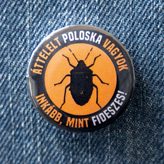 Fideszes Poloska kitűző
